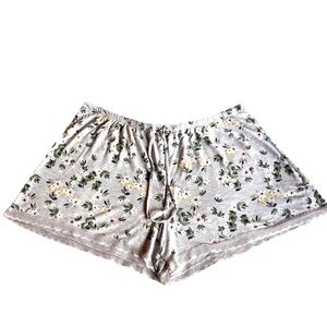 Gilligan & O’Malley Floral Sleep Shorts XL Lace Hem